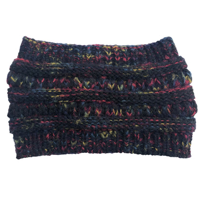 Knitted ponytail wool headband - Urban Caps 