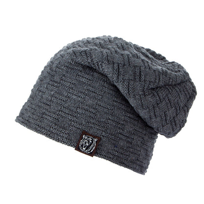 Knitted wool hat winter plus velvet - Urban Caps 