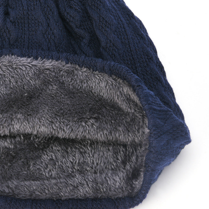 Men's Hat Winter Youth Warm Thickened Knitting Woolen Cap - Urban Caps 