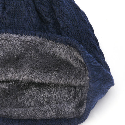 Men's Hat Winter Youth Warm Thickened Knitting Woolen Cap - Urban Caps 