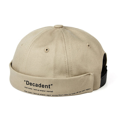 "Sleek Dome Rimless Melon Leather Hat: Contemporary Elegance for Every Occasion - Urban Caps 
