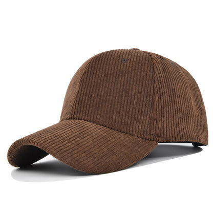 Fashion Corduroy All-matching Peaked Cap Men - Urban Caps 