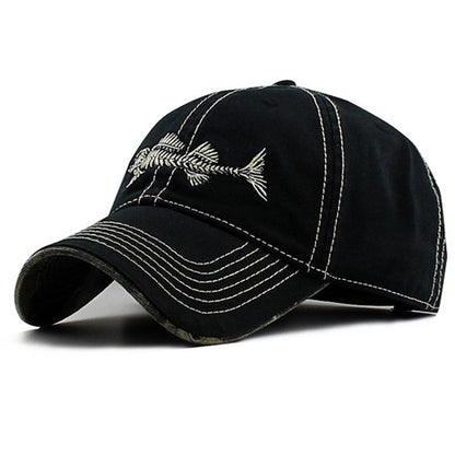 Hip-hop fishbone embroidered baseball cap - Urban Caps 
