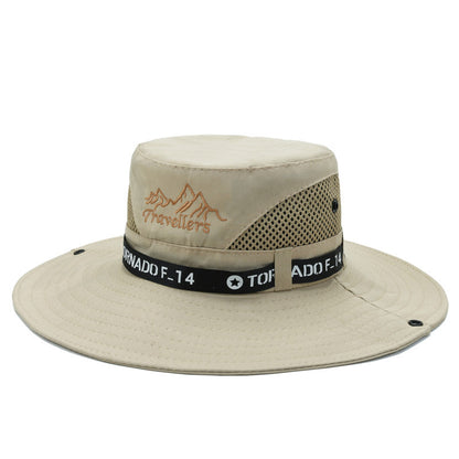 Mountaineering Fishing Sunscreen Travel Breathable Large Eave Visor Hat For Men - Urban Caps 