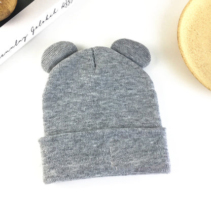 Autumn And Winter Funny Bear Ears Student Earflaps Warm Knitted Hat - Urban Caps 