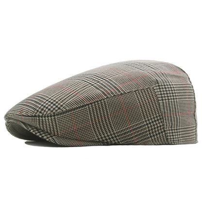 Winter Tweed Flat Cap Men's Newsboy Cap Baby British Retro Beret - Urban Caps 