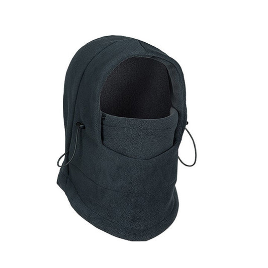 Windproof Velvet Hat with Warm Neck Mask: Ideal for Winter Cycling