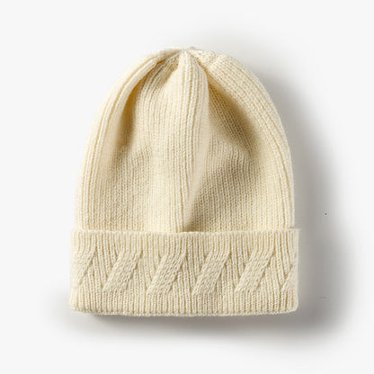 Fashion Knitted Hat Custom Light Version Flanging Woolen Hat - Urban Caps 