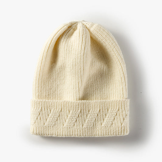Fashion Knitted Hat Custom Light Version Flanging Woolen Hat - Urban Caps 