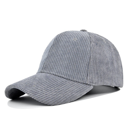 Fashion Corduroy All-matching Peaked Cap Men - Urban Caps 