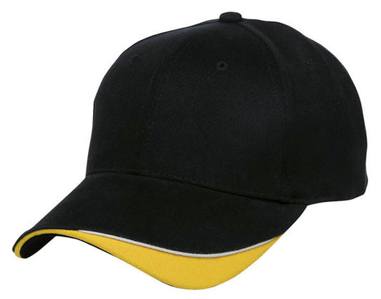 Signature Cap – Heavy Brushed Cotton, Contrast Trim, Velcro Fit - Urban Caps 
