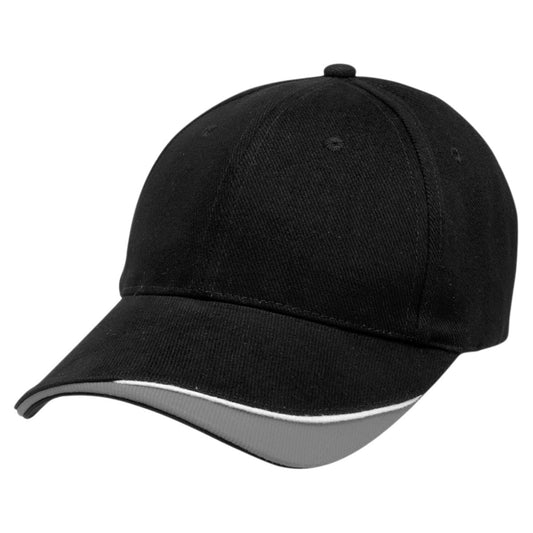 Signature Cap – Heavy Brushed Cotton, Contrast Trim, Velcro Fit - Urban Caps 