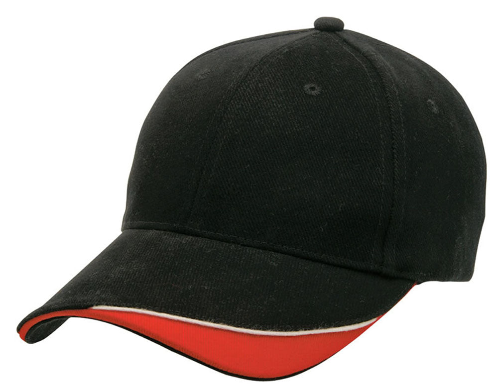 Signature Cap – Heavy Brushed Cotton, Contrast Trim, Velcro Fit - Urban Caps 