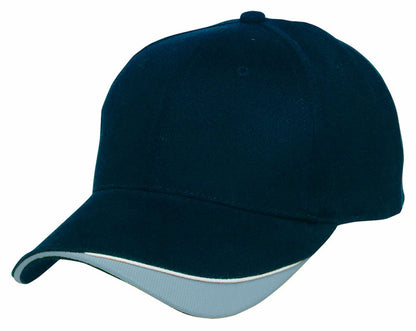 Signature Cap – Heavy Brushed Cotton, Contrast Trim, Velcro Fit - Urban Caps 