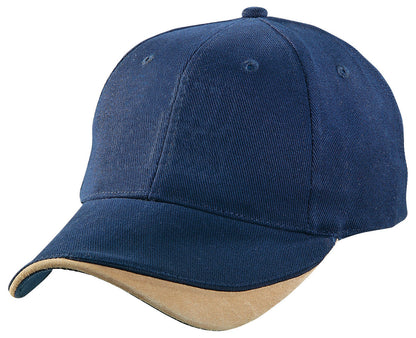 Sueded Signature Cap – Brushed Cotton with Contrast Trim & Velcro Fit | NZ Stock - Urban Caps 