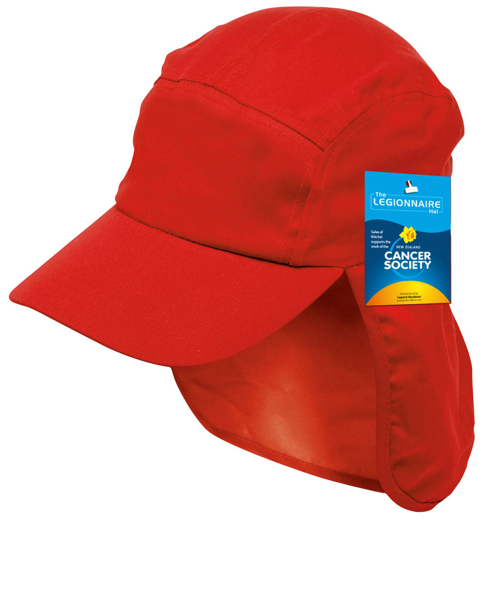Legionnaire Cap with UPF 50+ UV Protection – Adjustable, Complies with NZ AS/NZS 4399 - Urban Caps 