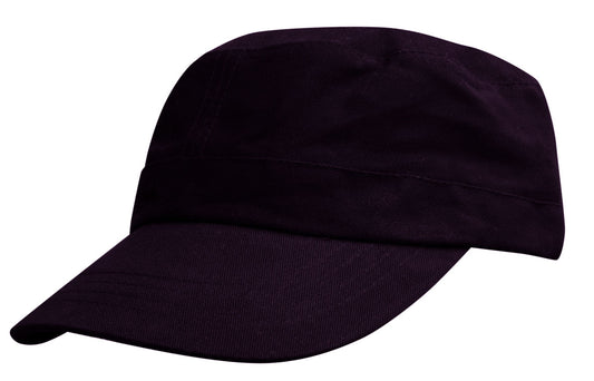 Military Cap – Brushed Cotton Twill, Adjustable Fit, Retro Style - Urban Caps 