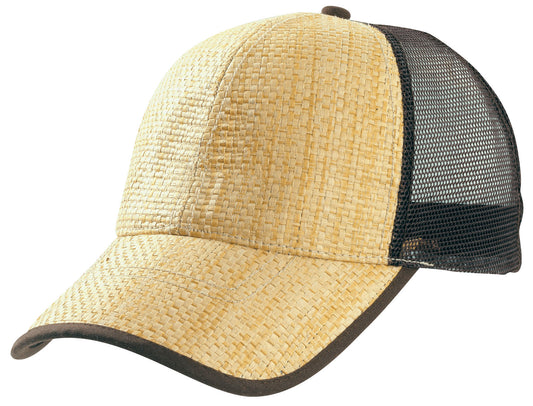Cane Trucker Cap – Cane Front, Cotton Under Peak, Breathable Mesh, Adjustable Fit - Urban Caps 