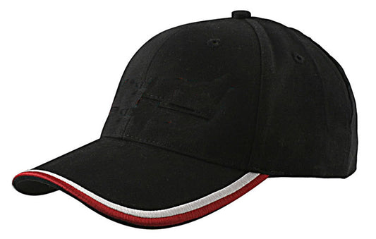 Slipstream Cap – Cotton Twill, Contrast Peak Trim, Velcro Fit - Urban Caps 