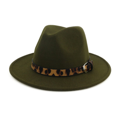 Fedora hat leopard print hat - Urban Caps 