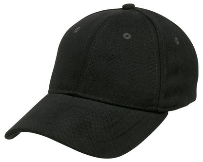 Heavy Brushed Cotton Cap – Durable 6-Panel, Adjustable Gunmetal Buckle, Pre-Curved Peak - Urban Caps 