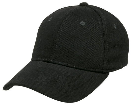 Heavy Brushed Cotton Cap – Durable 6-Panel, Adjustable Gunmetal Buckle, Pre-Curved Peak - Urban Caps 
