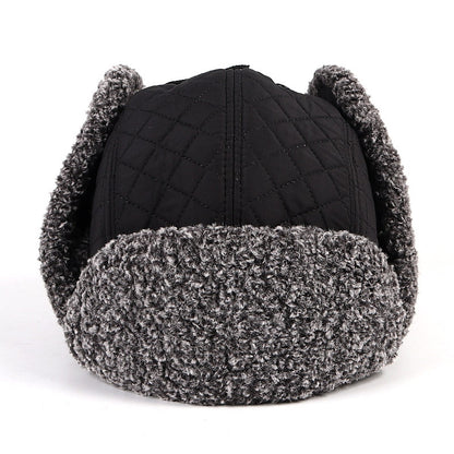 Fleece Warm Check Outdoor Ear Protection Hat: Cozy Comfort for Outdoor Activities - Urban Caps 