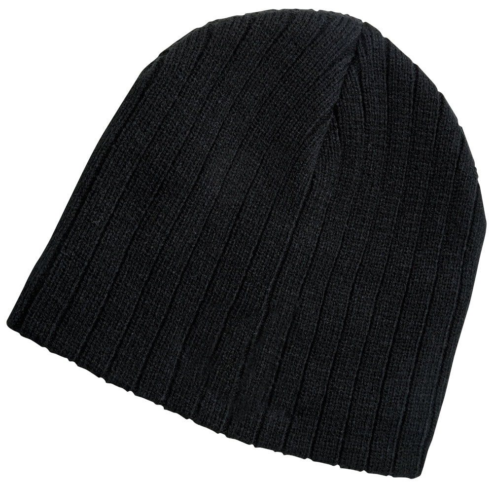 Cable Knit Beanie – Acrylic Knit, Fleece-Lined Brow Band, One Size Fits Most - Urban Caps 