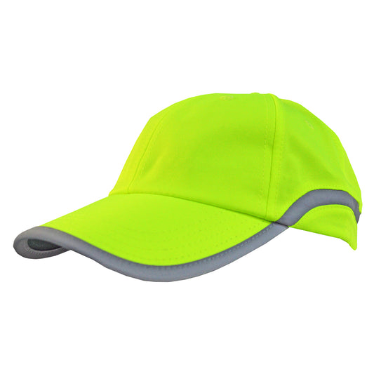 Hi Viz Reflector Cap – Lightweight Hi-Vis Polyester, Reflective Strips, Adjustable Fit - Urban Caps 