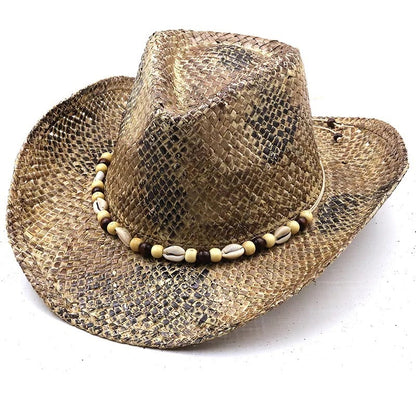 New Women's Beach Cowboy Straw Caps Sun Hat - Urban Caps 