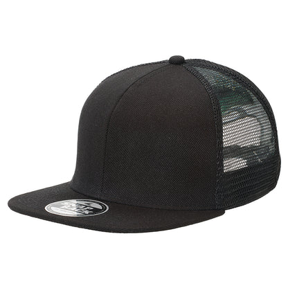 Premium American Twill Snapback – Flat Peak, Mesh Back, Custom Foil - Urban Caps 