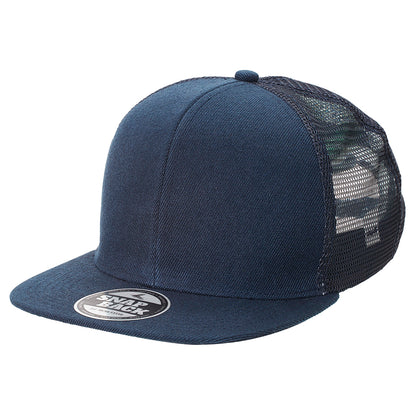 Premium American Twill Snapback – Flat Peak, Mesh Back, Custom Foil - Urban Caps 