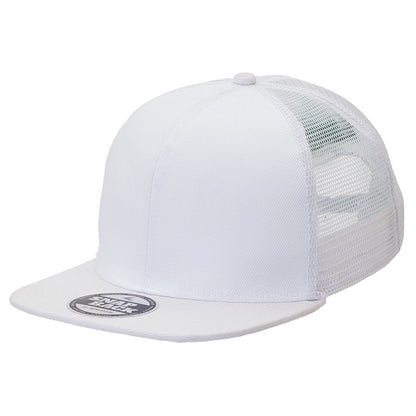 Premium American Twill Snapback – Flat Peak, Mesh Back, Custom Foil - Urban Caps 