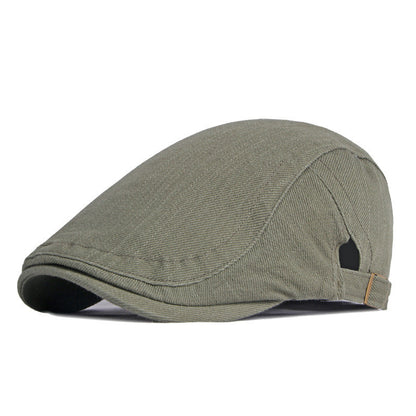 Simple Light Board Cotton Beret Men's Retro - Urban Caps 