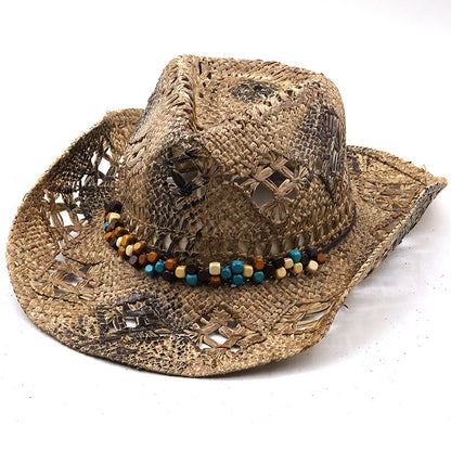 New Women's Beach Cowboy Straw Caps Sun Hat - Urban Caps 