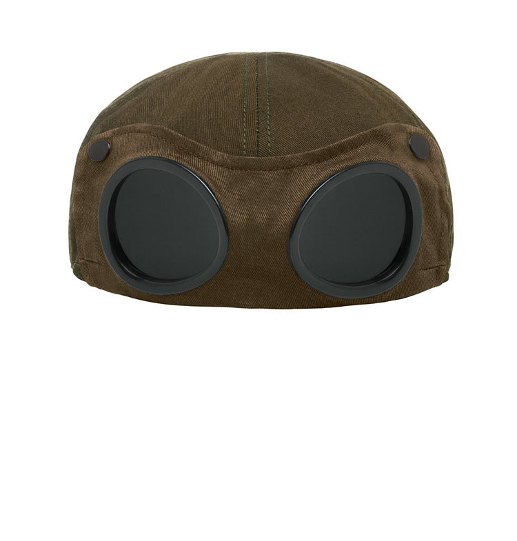 Topstoney Spring Goggle Cap with CP Glasses: Urban Style and Functionality