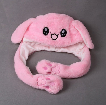 Moving Rabbit Ear Hat Net Red Cute Airbag Hat Pinch Long Ears - Urban Caps 