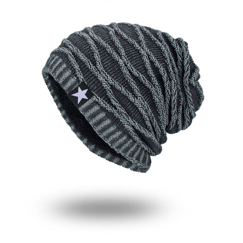 Five-star men's knitted hat - Urban Caps 