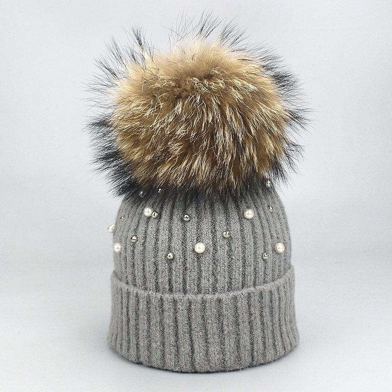 Pearl woolen hat - Urban Caps 