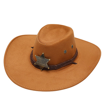 American Trend Three Ropes Chicken Feather Travel Shaping Cowboy Hat - Urban Caps 