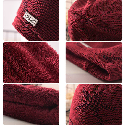 Men's Fashion Knitted Woolen Cap: Stylish and Warm for Outdoor Adventures - Urban Caps 