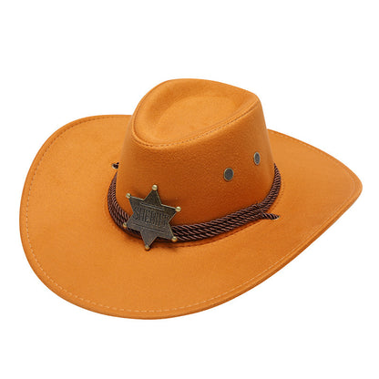 American Trend Three Ropes Chicken Feather Travel Shaping Cowboy Hat - Urban Caps 