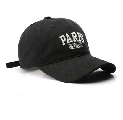 Personalized Washed Letters Embroidered Peaked Cap Outdoor Travel - Urban Caps 