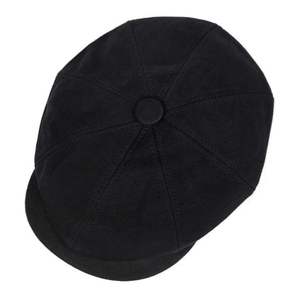 Retro Fashion Male British Wild Beret Octagonal Hat - Urban Caps 