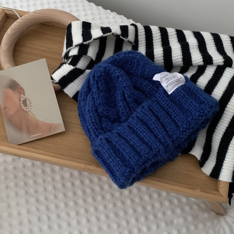 Women's Versatile Solid Color Loose Woolen Hat - Urban Caps 