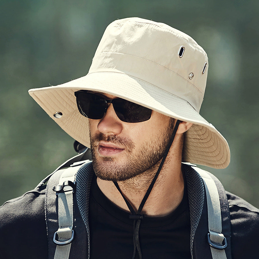 Summer New Men's Sun-shade Big Brim Sun Protection Hat - Urban Caps 