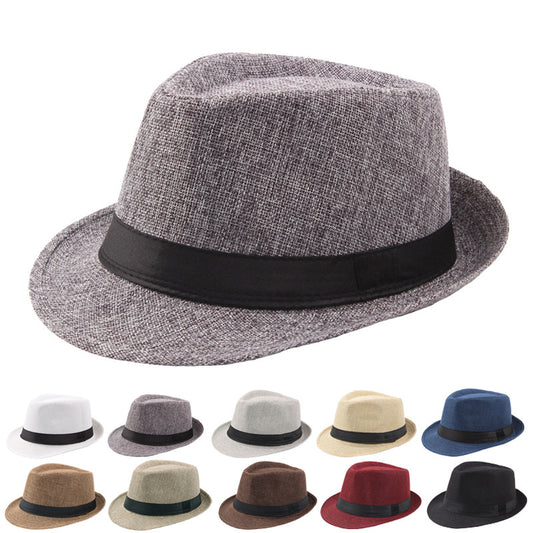 Fashion Personality Linen Top Hat Men - Urban Caps 