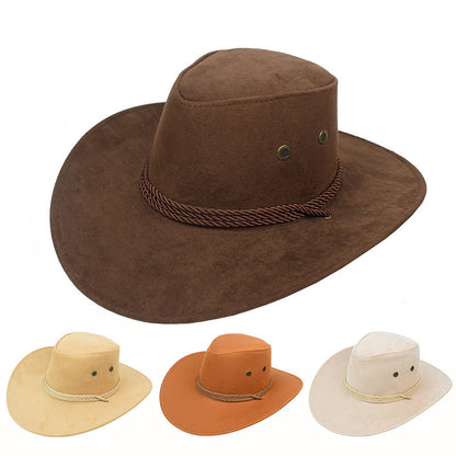 Cowboy Hat Spring And Summer Outdoor Sun Hat Men's Horse Riding Beach Hat - Urban Caps 