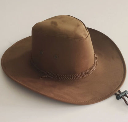 Big Along The Chicken Skin Velvet Western Rope Rider Hat Cowboy Hat Stereotyped Hat - Urban Caps 