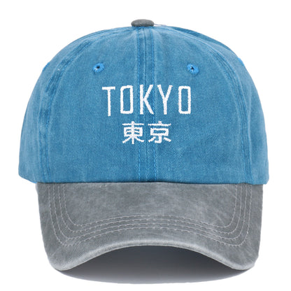 New Retro Washed Simple Tokyo Letters Hat - Urban Caps 